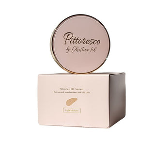 BB CUSHION BY CHRISTINA ICH LIGHT MEDIUM - BB Cream Nuanta Light/Medium Pentru Ten Normal, Gras Si Mixt - skinseen.ro