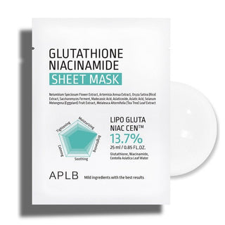GLUTATHIONE NIACINAMIDE SHEET MASK - Masca Tip Servetel Cu Glutation Si Niacinamida - skinseen.ro