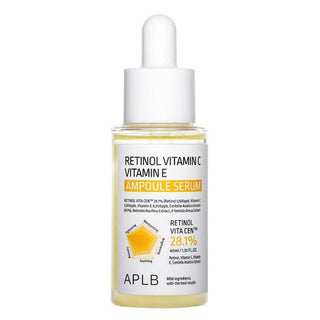 RETINOL VITAMIN C VITAMIN E AMPOULE SERUM - Ser Cu Retinol Si Vitamina C Pentru Luminozitate Si Riduri Fine - skinseen.ro