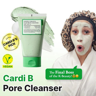 GREEN TOMATO CLAY MASK CLEANSER - Cleanser 2 - In - 1 Pentru Curatarea Profunda A Porilor - skinseen.ro