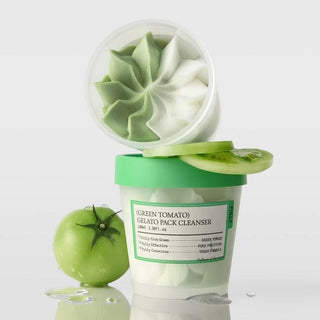 GREEN TOMATO GELATO PACK CLEANSER - Gel De Curatare Cu Rosii Verzi, Cu Efect Calmant - skinseen.ro