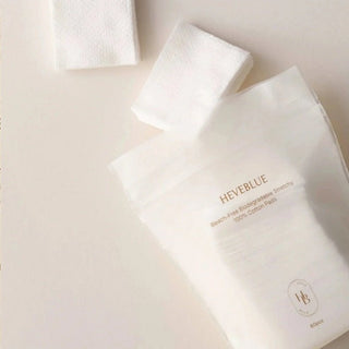 BLEACH - FREE BIODEGRADABLE STRETCHY 100% COTTON PADS - Dischete Din Bumbac 100% Natural - skinseen.ro