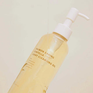 SALMON CARING CENTELLA LIGHT CLEANSING OIL - Ulei De Curatare Ten Si Demachiere Cu Extract De Adn De Somon - skinseen.ro