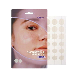 ONION NEWPAIR SPOT PATCH BASIC - Plasturi Hidrocoloidali Anti - Acnee Cu Extract De Ceapa, 24 Buc (10mmx12buc, 12mmx12buc) - skinseen.ro