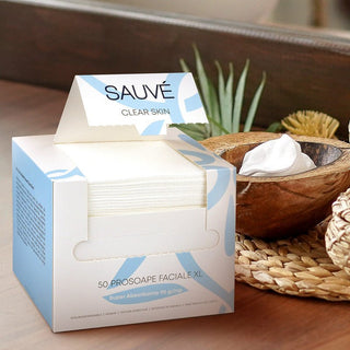 CLEAR SKIN - Prosoape Faciale XL Din Vascoza De Bumbac Super Absorbante De Unica Folosinta