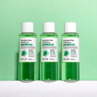 AHA BHA PHA CENTELLA FACIAL TONER - Toner Facial Pentru Exfoliere Blanda - skinseen.ro