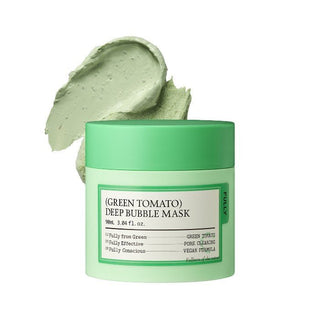FULLY GREEN TOMATO DEEP BUBBLE MASK - Masca Tip Spuma Cu Efect De Curatare Profunda - skinseen.ro