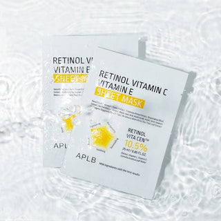RETINOL VITAMIN C VITAMIN E SHEET MASK - Masca Tip Servetel Cu Retinol Pentru Fermitate - skinseen.ro