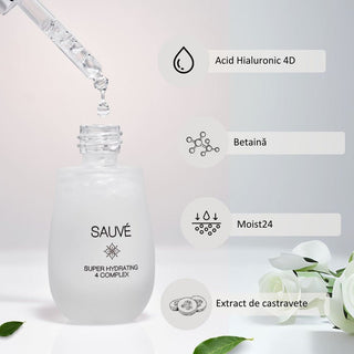 SUPER HYDRATING 4 COMPLEX - Ser Cu 4 Tipuri De Acid Hialuronic Pentru Hidratare Stratificata