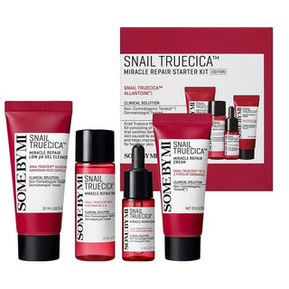 SNAIL TRUECICA MIRACLE REPAIR STARTER KIT- Set Travel Size Complet Pentru Calmare Si Reparare Cu Extract De Melc