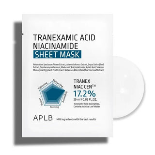 TRANEXAMIC ACID NIACINAMIDE SHEET MASK - Masca Tip Servetel Pentru Uniformizarea Tenului - skinseen.ro